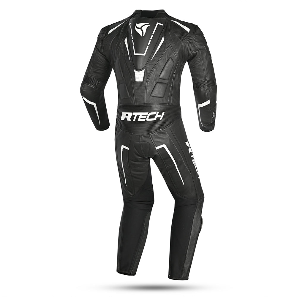  R-TECH - Defender GP 1 PC Suit Black/White - SECURTEX MOTOR SL (t/a MaximoMoto)