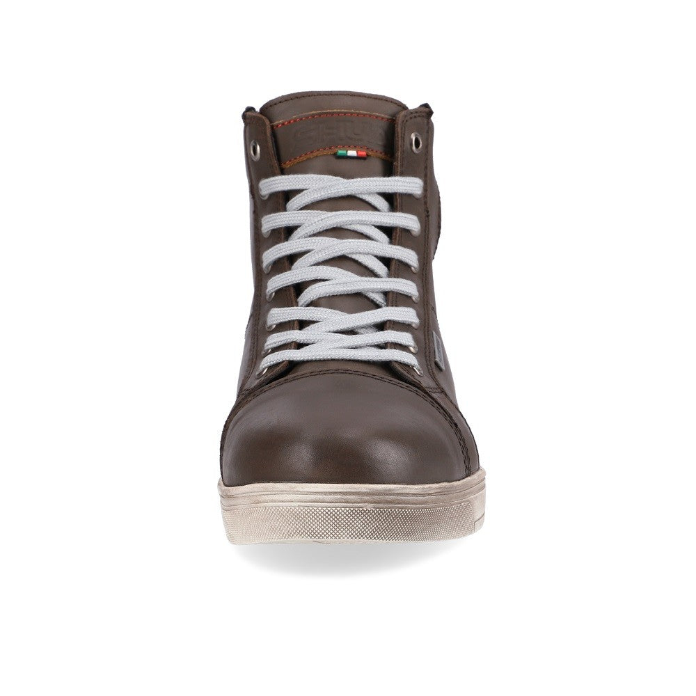  SHUA - Street Man WP Brown Leather Boots - SECURTEX MOTOR SL (t/a MaximoMoto)