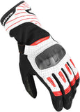  Macna Tempo Perforated Gloves Black/white/red - SECURTEX MOTOR SL (t/a MaximoMoto)