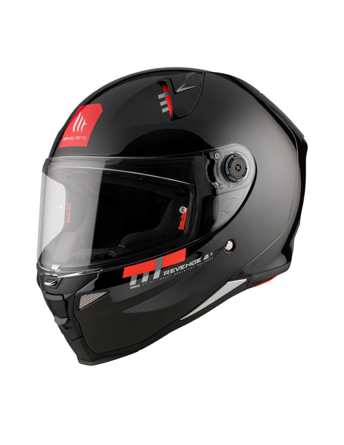 MT REVENGE 2 S SOLID A1 GLOSS BLACK - SECURTEX MOTOR SL (t/a MaximoMoto)