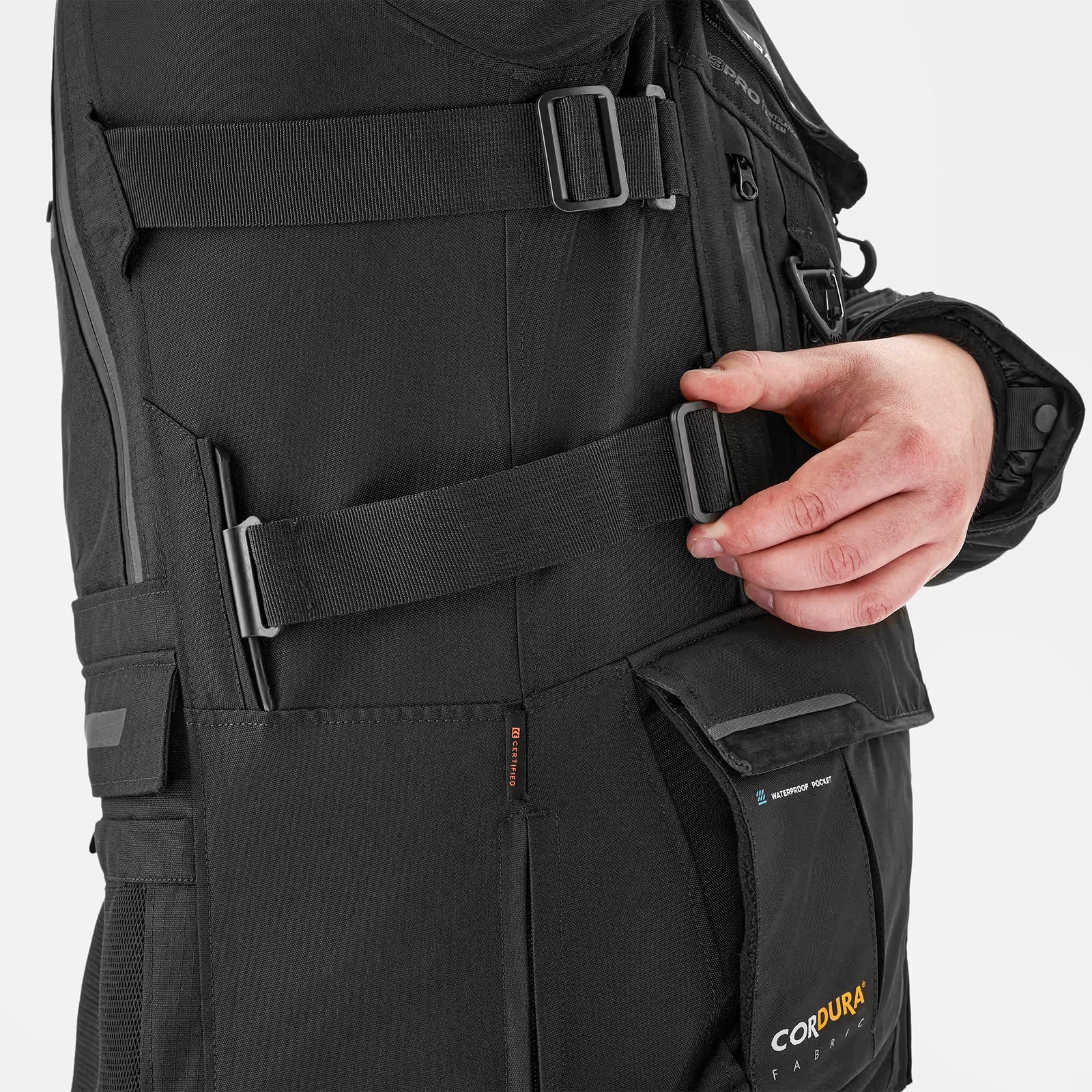 SHIMA TRACKER MEN MOTORCYCLE TOURING JACKET BLACK