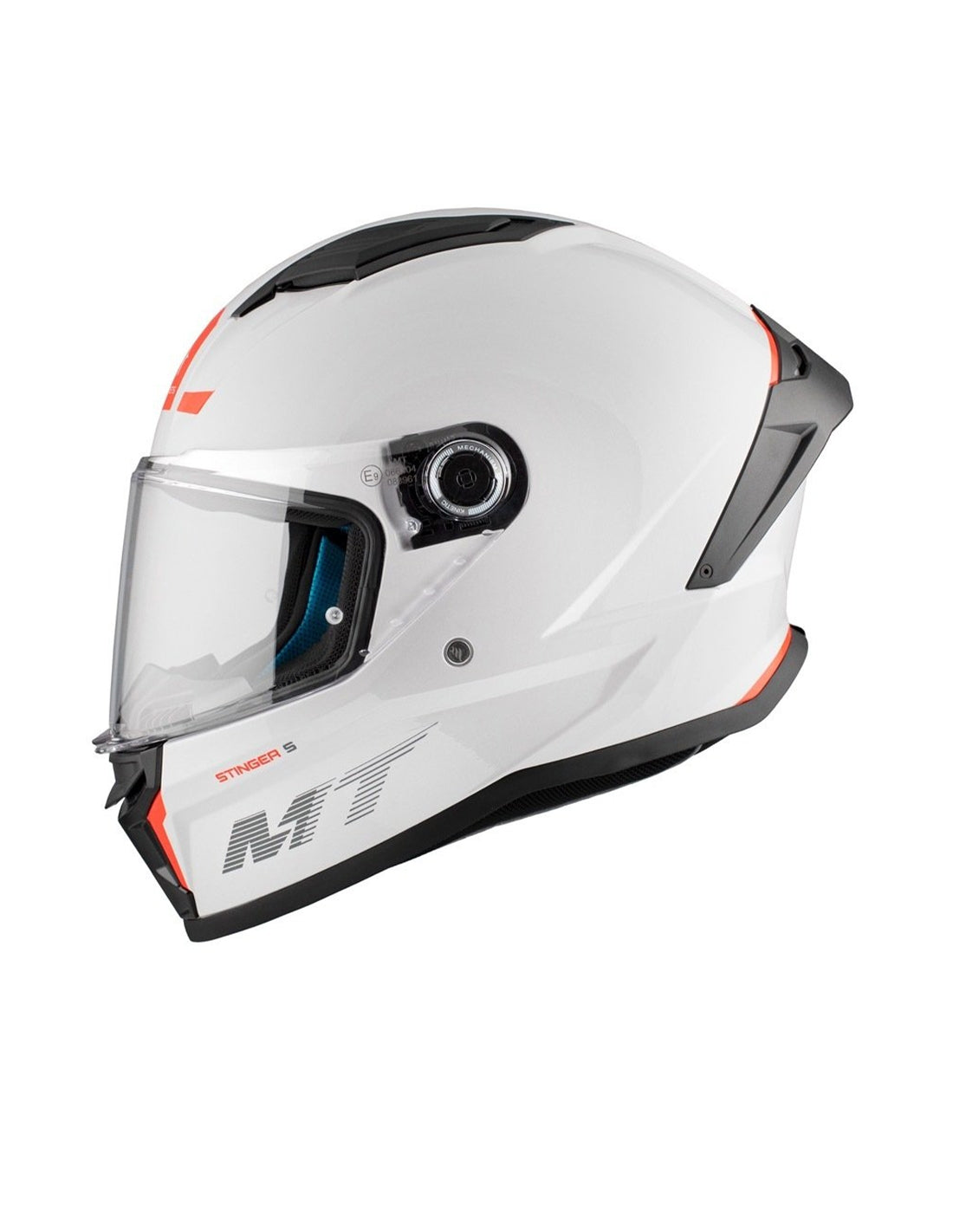 MT Stinger 2 Solid A0 Motorcycle Full Face Helmet Gloss Pearl White