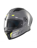  MT Stinger 2 Solid A12 Glossy Grey Full Face Motorcycle Helmet - SECURTEX MOTOR SL (t/a MaximoMoto)