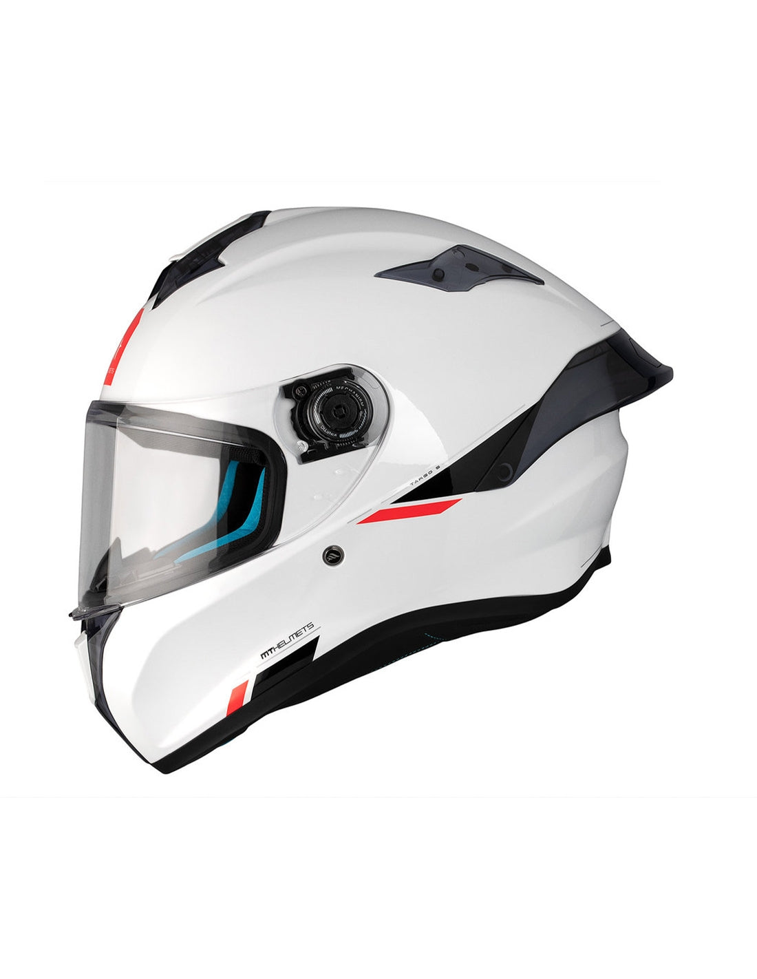 MT Targo S Solid A0 Pearl White Full Face Motorcycle Sport Helmet