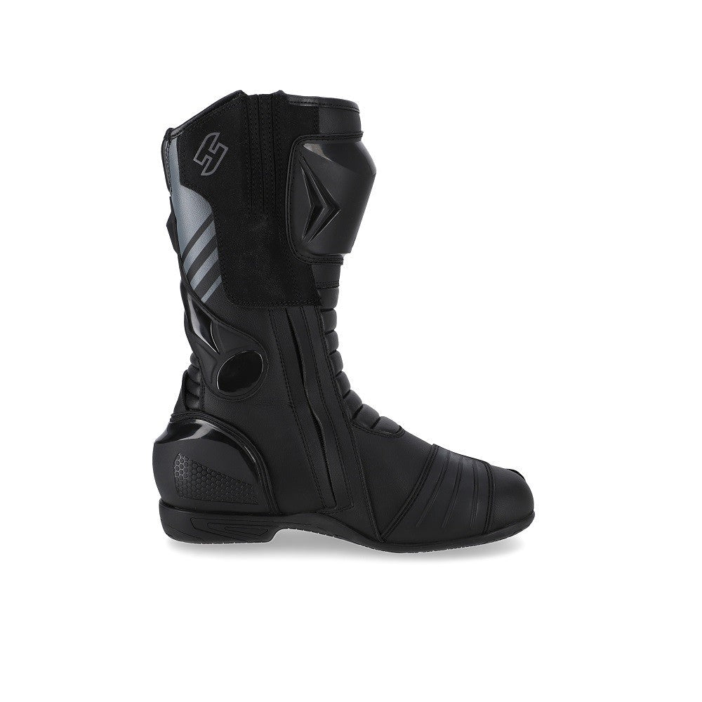 SHUA - SUPER TECH LEATHER BOOTS BLACK/GREY - SECURTEX MOTOR SL (t/a MaximoMoto)
