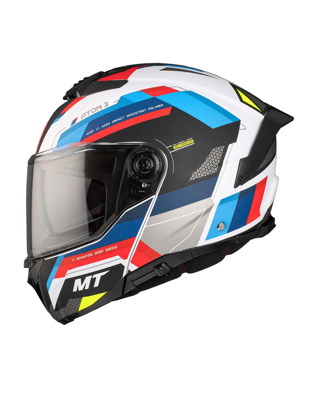  MT Atom 2 Sv Bast A0 Gloss Pearl Flip Up Motorcycle Helmet
