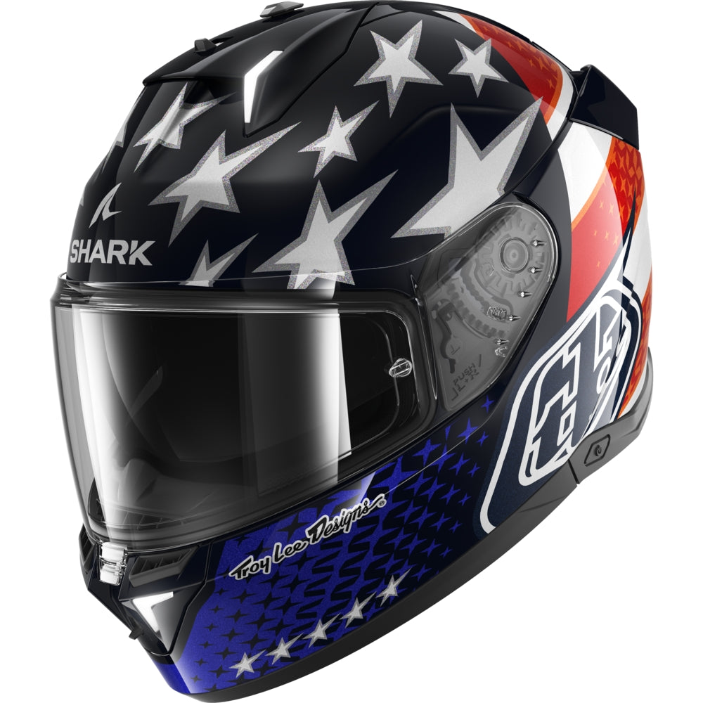  SHARK SKWAL i3 US FLAG Blue Red White - SECURTEX MOTOR SL (t/a MaximoMoto)