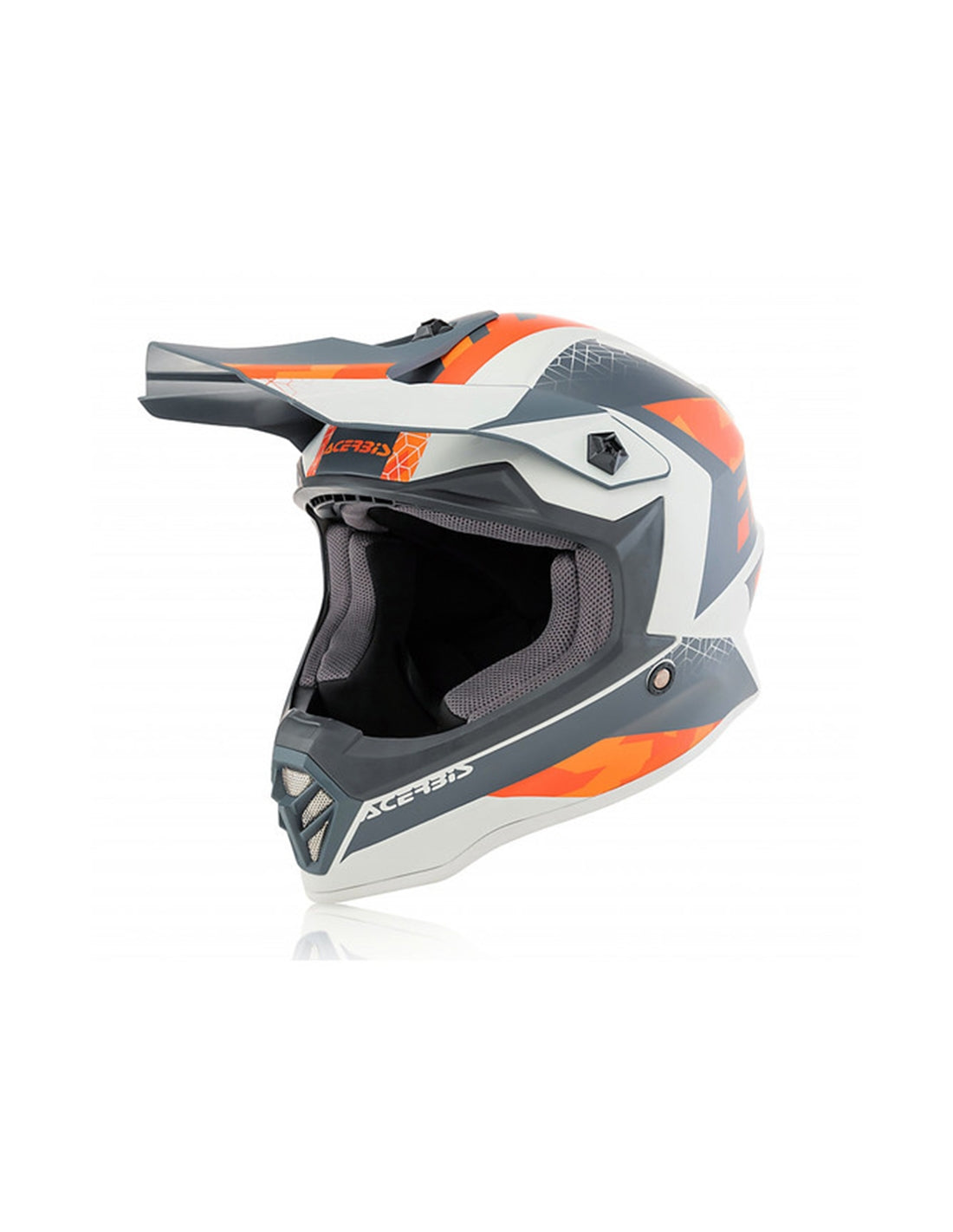  ACERBIS - IMPACT STEEL JUNIOR ARANCIO/GRIGIO HELMET - SECURTEX MOTOR SL (t/a MaximoMoto)