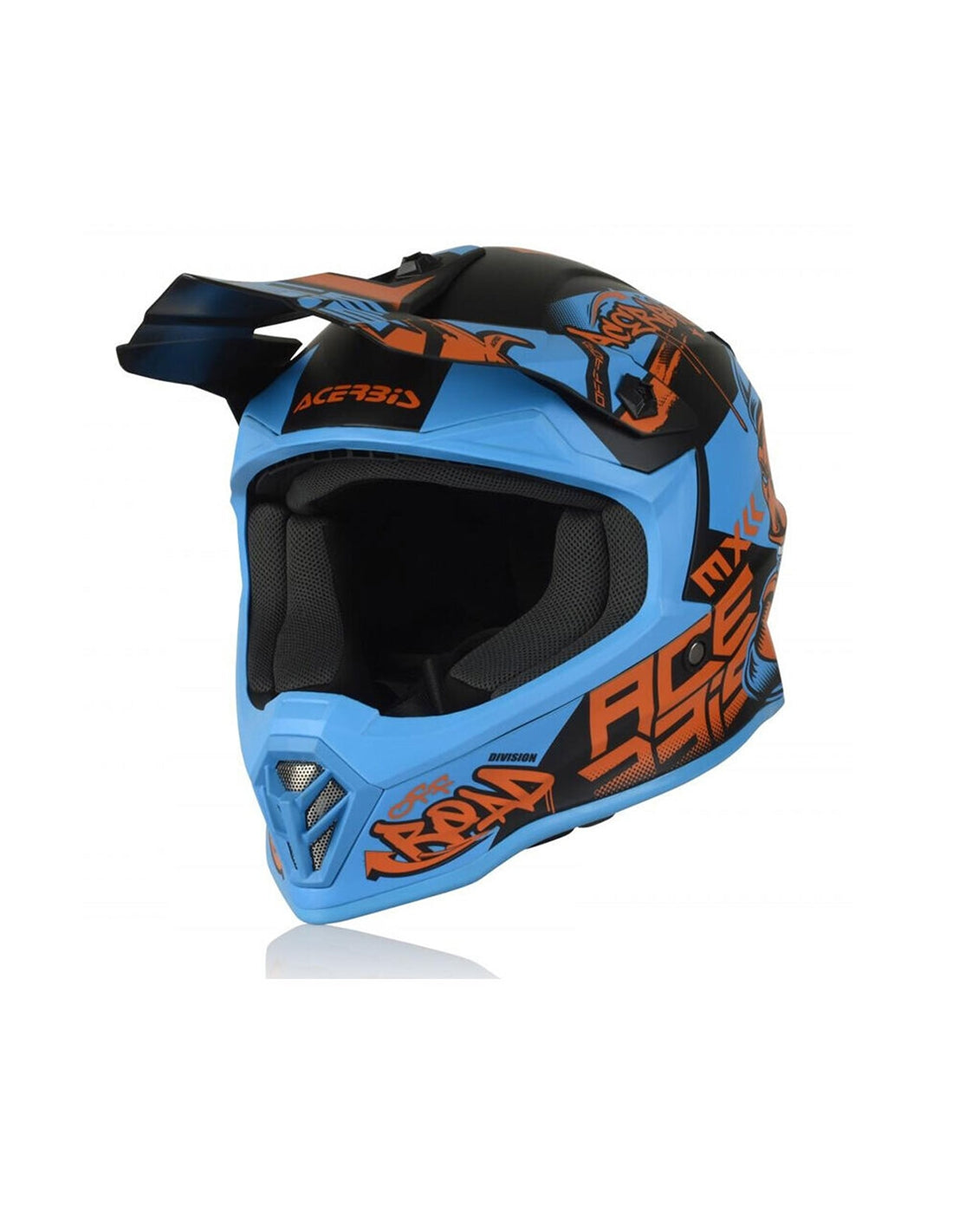  ACERBIS - IMPACT STEEL JUNIOR ARANCIO/BLU HELMET - SECURTEX MOTOR SL (t/a MaximoMoto)