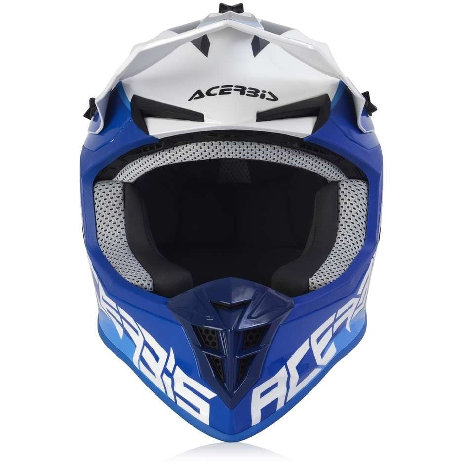  ACERBIS - IMPACT STEEL JUNIOR BLU/BIANCO HELMET - SECURTEX MOTOR SL (t/a MaximoMoto)