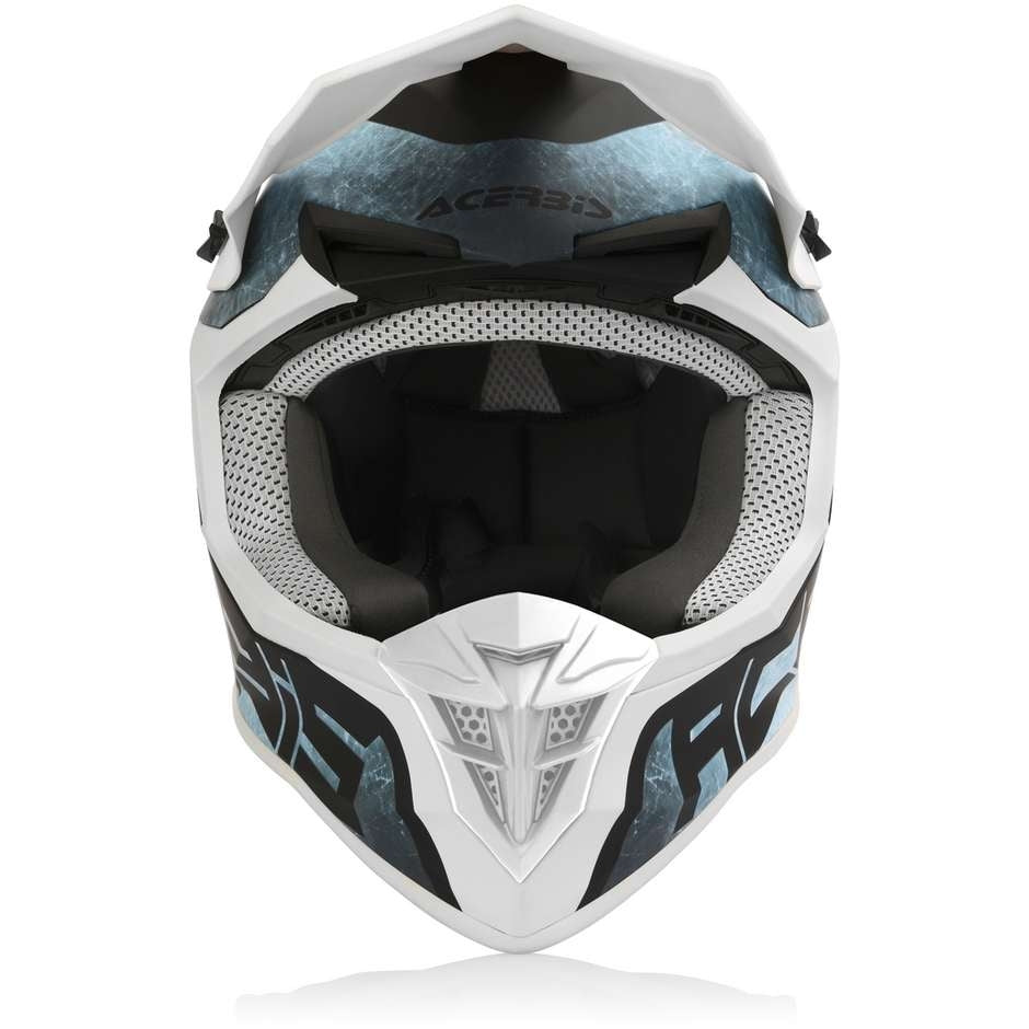  ACERBIS - LINEAR HELMET BIANCO/AZZURRO - SECURTEX MOTOR SL (t/a MaximoMoto)