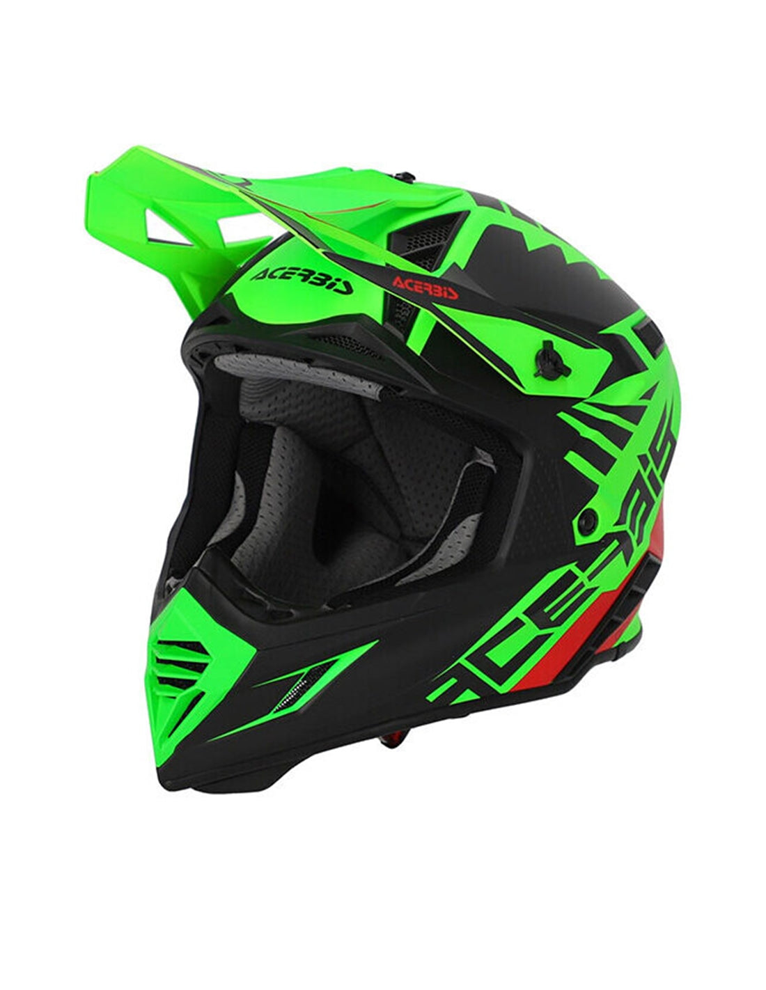  ACERBIS - X-TRACK HELMET 2206 FLUO GREEN/NERO - SECURTEX MOTOR SL (t/a MaximoMoto)