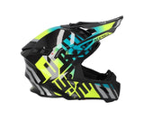  ACERBIS - STEEL CARBON HELMET 2206 TURCHESE/GIALLO FLUO - SECURTEX MOTOR SL (t/a MaximoMoto)
