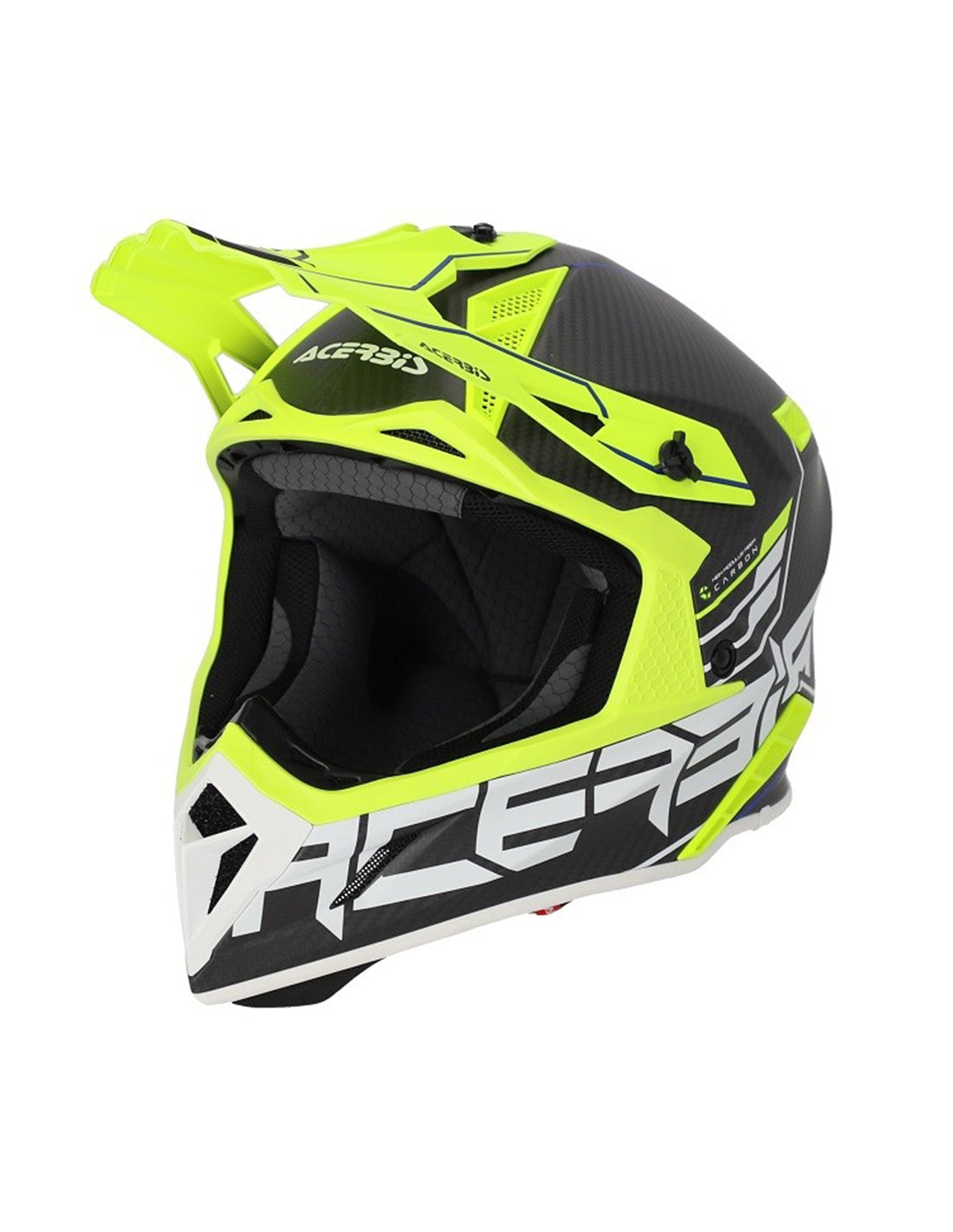  ACERBIS - STEEL CARBON HELMET 2206 NERO/GIALLO FLUO - SECURTEX MOTOR SL (t/a MaximoMoto)