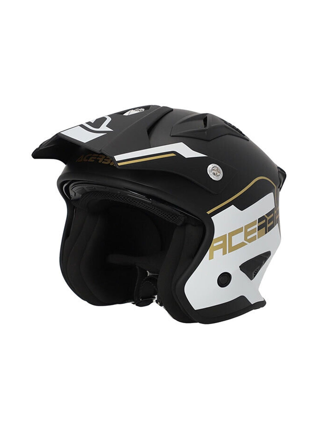  ACERBIS - JET HELMET ARIA 2206 BIANCO/NERO/GOLD - SECURTEX MOTOR SL (t/a MaximoMoto)