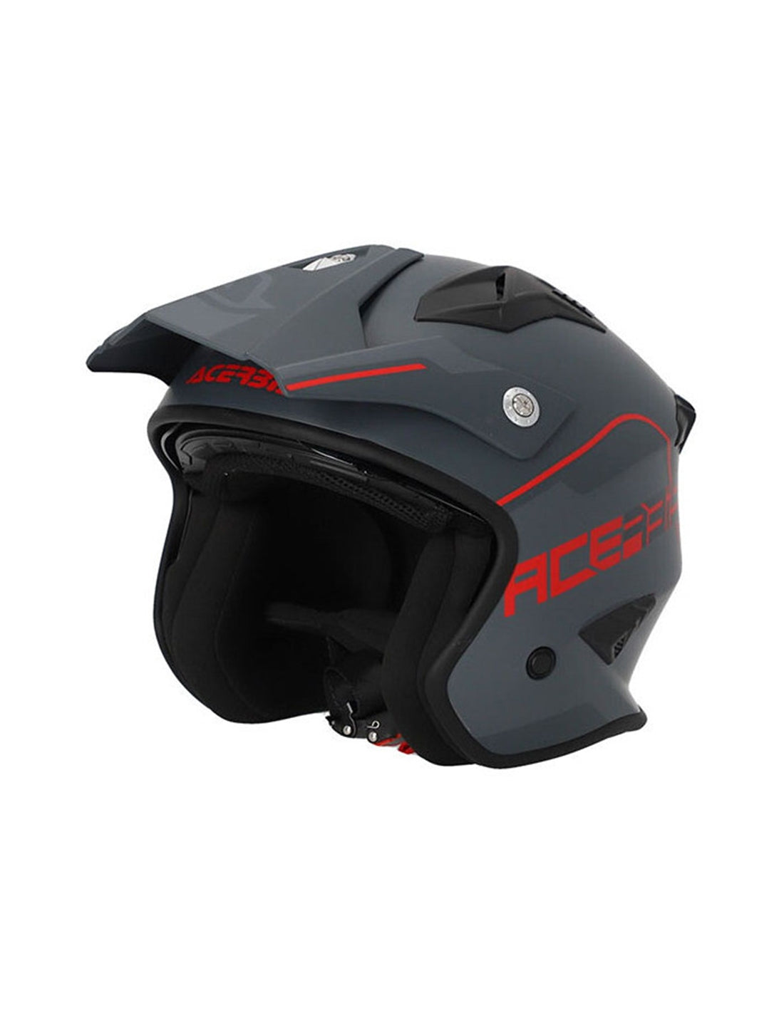  ACERBIS - JET HELMET ARIA 2206 GRAY/RED - SECURTEX MOTOR SL (t/a MaximoMoto)