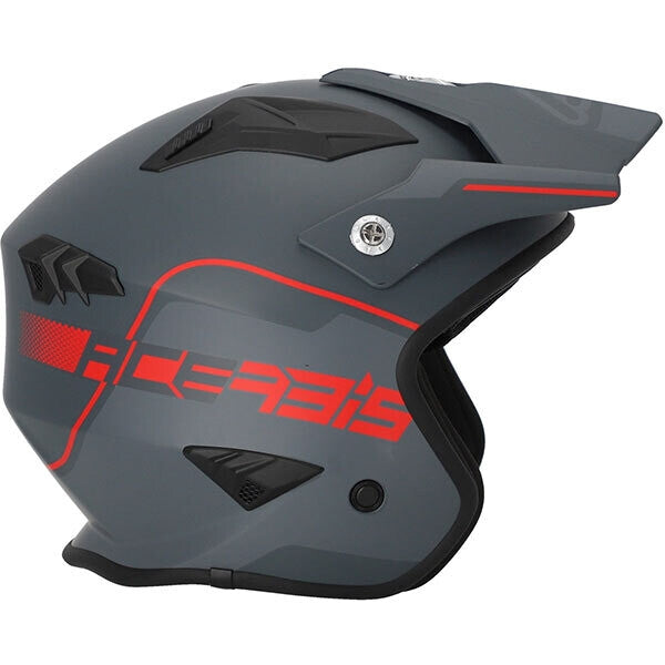  ACERBIS - JET HELMET ARIA 2206 GRAY/RED - SECURTEX MOTOR SL (t/a MaximoMoto)