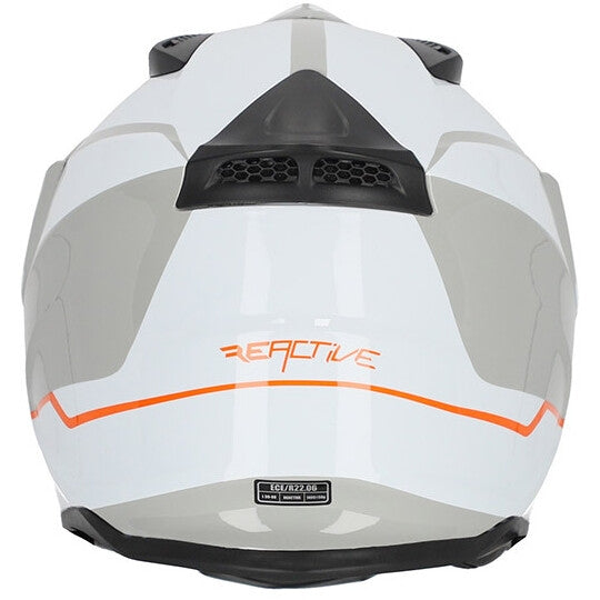 ACERBIS - REACTIVE HELMET 2206 BIANCO/GRIGIO - SECURTEX MOTOR SL (t/a MaximoMoto)