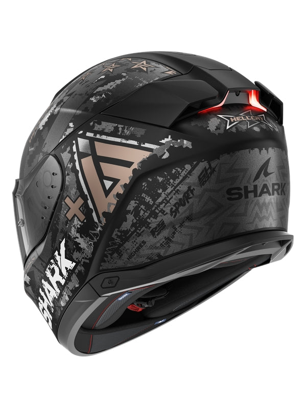  SHARK SKWAL i3 HELLCAT INTEGRAL HELMET Matte Black Chrome Anthracite