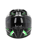  ACERBIS - X-WAY GRAPHIC NERO/GREEN HELMET - SECURTEX MOTOR SL (t/a MaximoMoto)