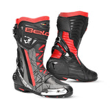 BELA AIR RIDER GP-1 MOTORCYCLE RACING BOOT BLACK GREY RED