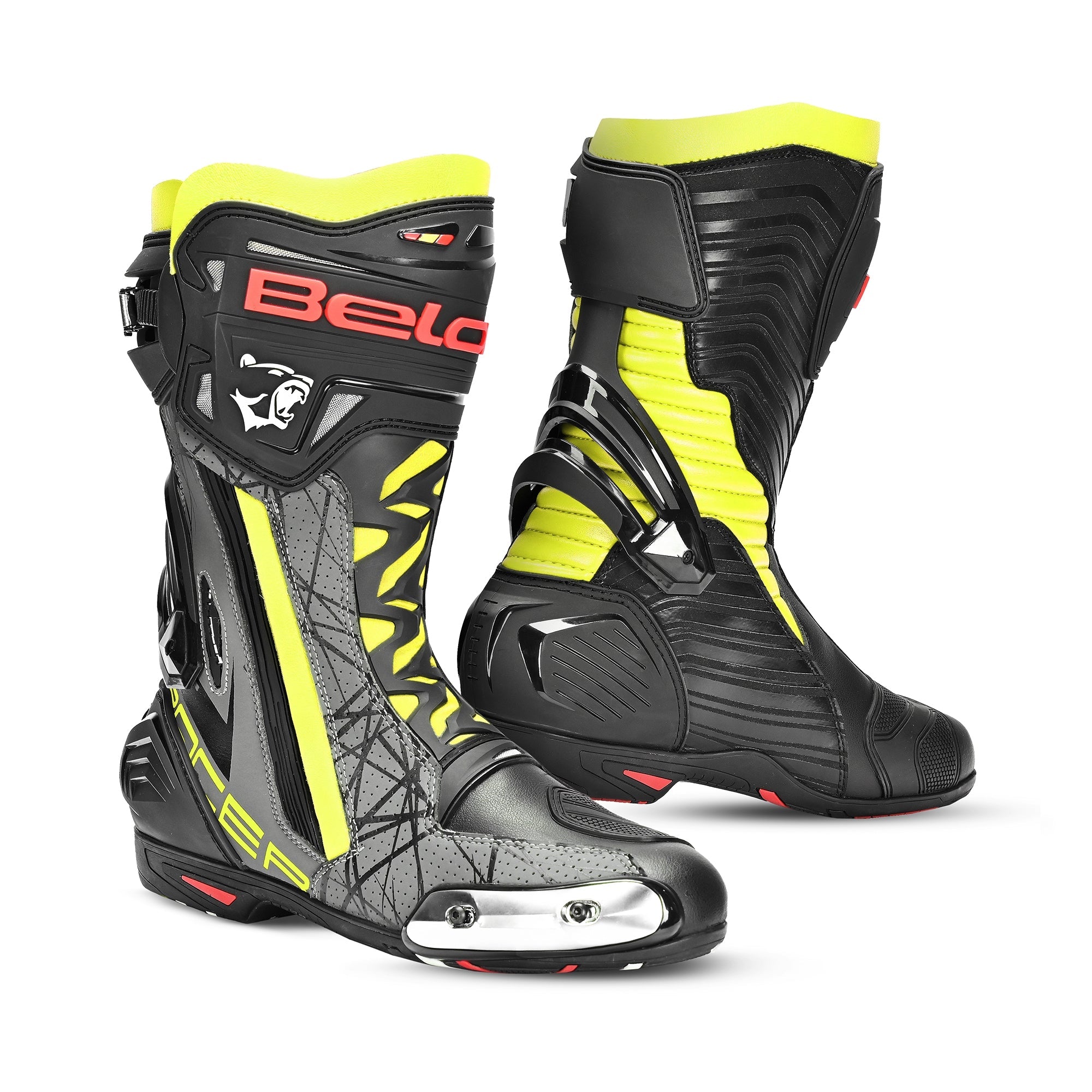  BELA - AIR RIDER GP-1 RACING BOOT Black/Yellow Flu - SECURTEX MOTOR SL (t/a MaximoMoto)