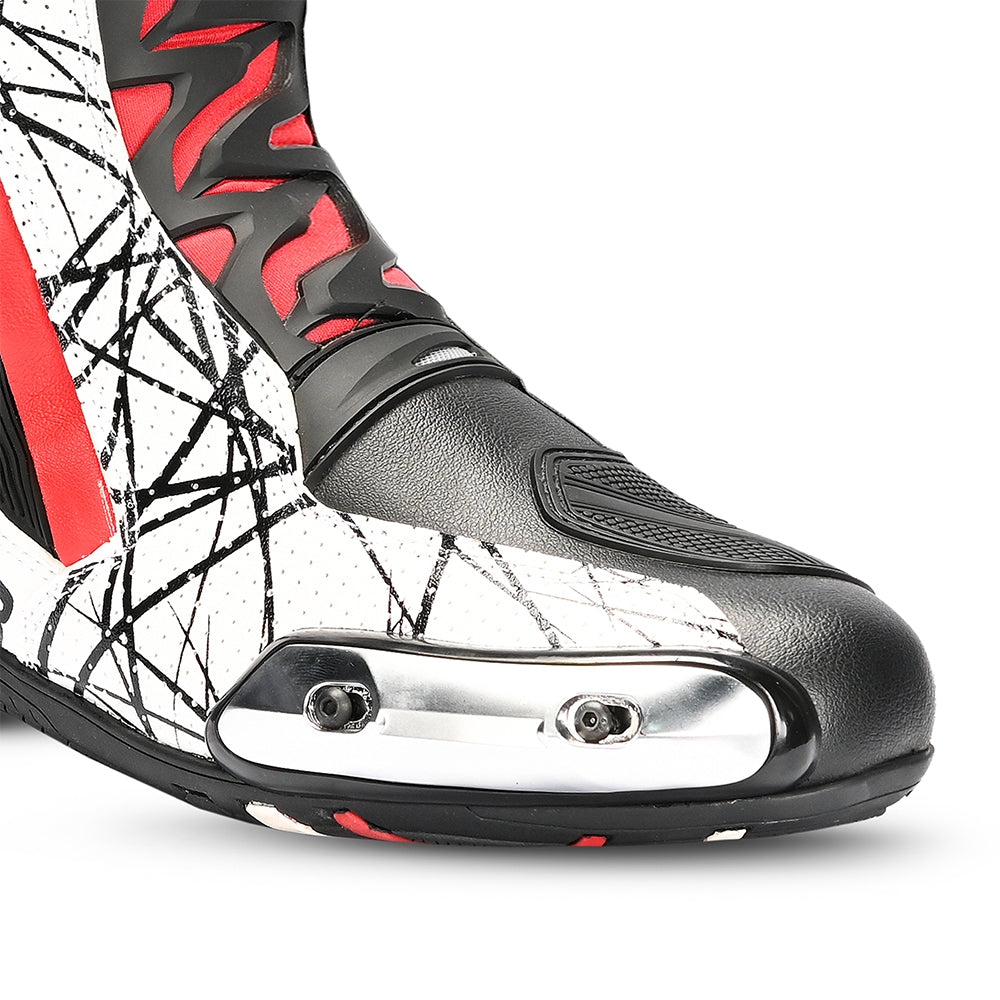 BELA AIR RIDER GP-1 MOTORCYCLE RACING BOOT BLACK RED