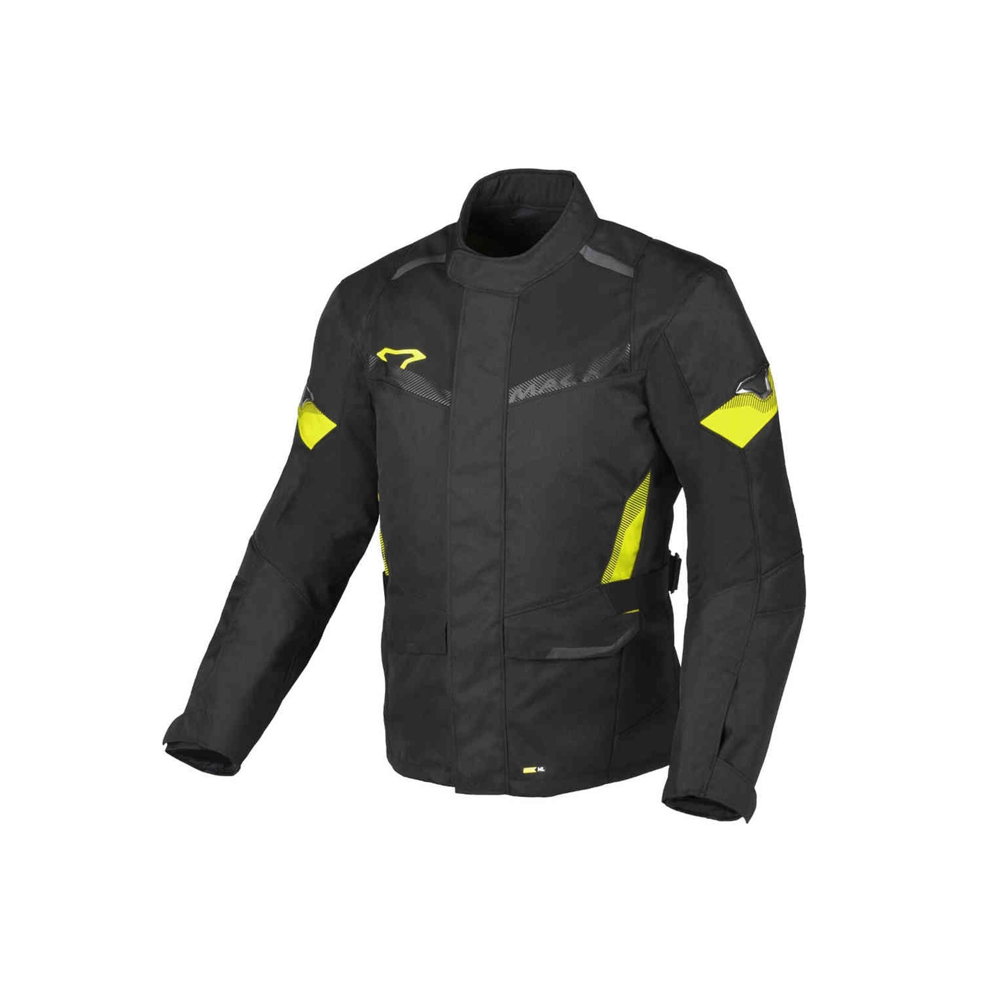  Macna Vaulture waterproof textile jacket Black/fluo yellow - SECURTEX MOTOR SL (t/a MaximoMoto)