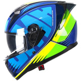 SKA-P 3MHG SPEEDER SPORT CASCOS INTEGRALES BLU GIALLO FLUO