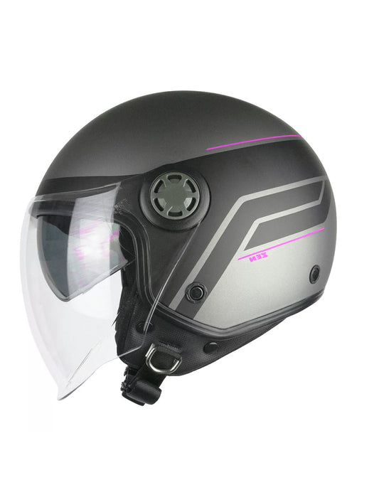  1SHG ZEN CITY Antracite Pink fluo satin - SECURTEX MOTOR SL (t/a MaximoMoto)