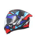  SHIRO RAPTOR CHASE HELMET RED_MATTE BLUE - SECURTEX MOTOR SL (t/a MaximoMoto)