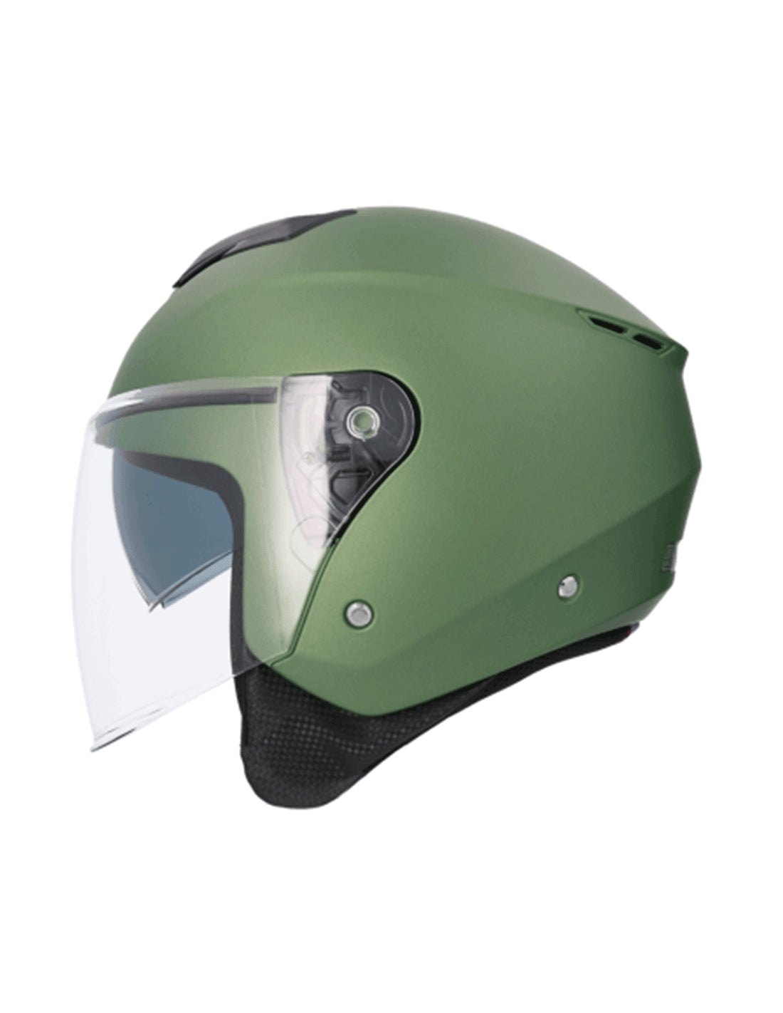  SHIRO HELMET OF852 IBIZA MONOCOLOR MATTE GREEN - SECURTEX MOTOR SL (t/a MaximoMoto)