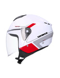 SHIRO IBIZA SPORTAGE HELMET PEARL WHITE RED - SECURTEX MOTOR SL (t/a MaximoMoto)