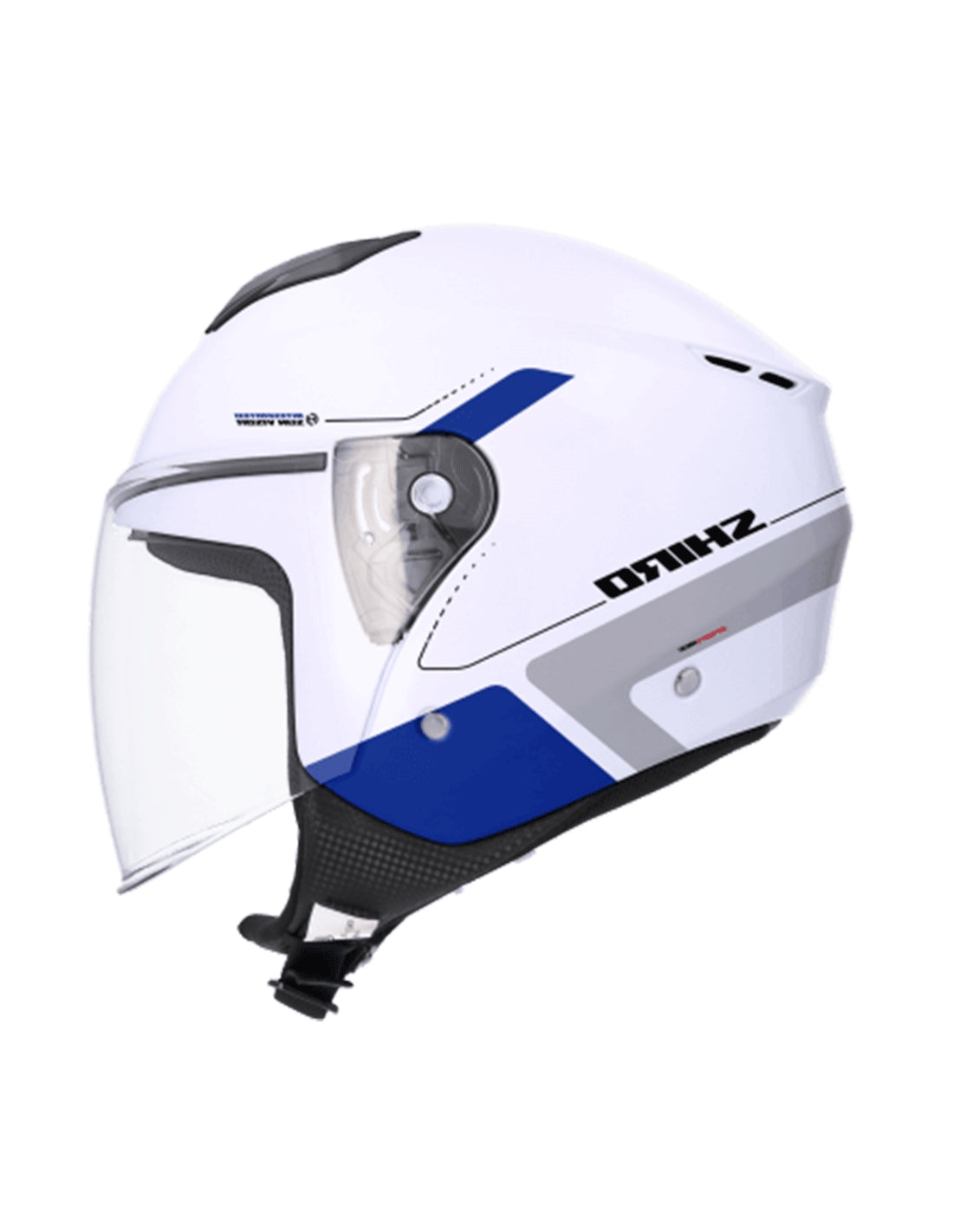  SHIRO IBIZA SPORTAGE HELMET WHITE PEARL BLUE - SECURTEX MOTOR SL (t/a MaximoMoto)