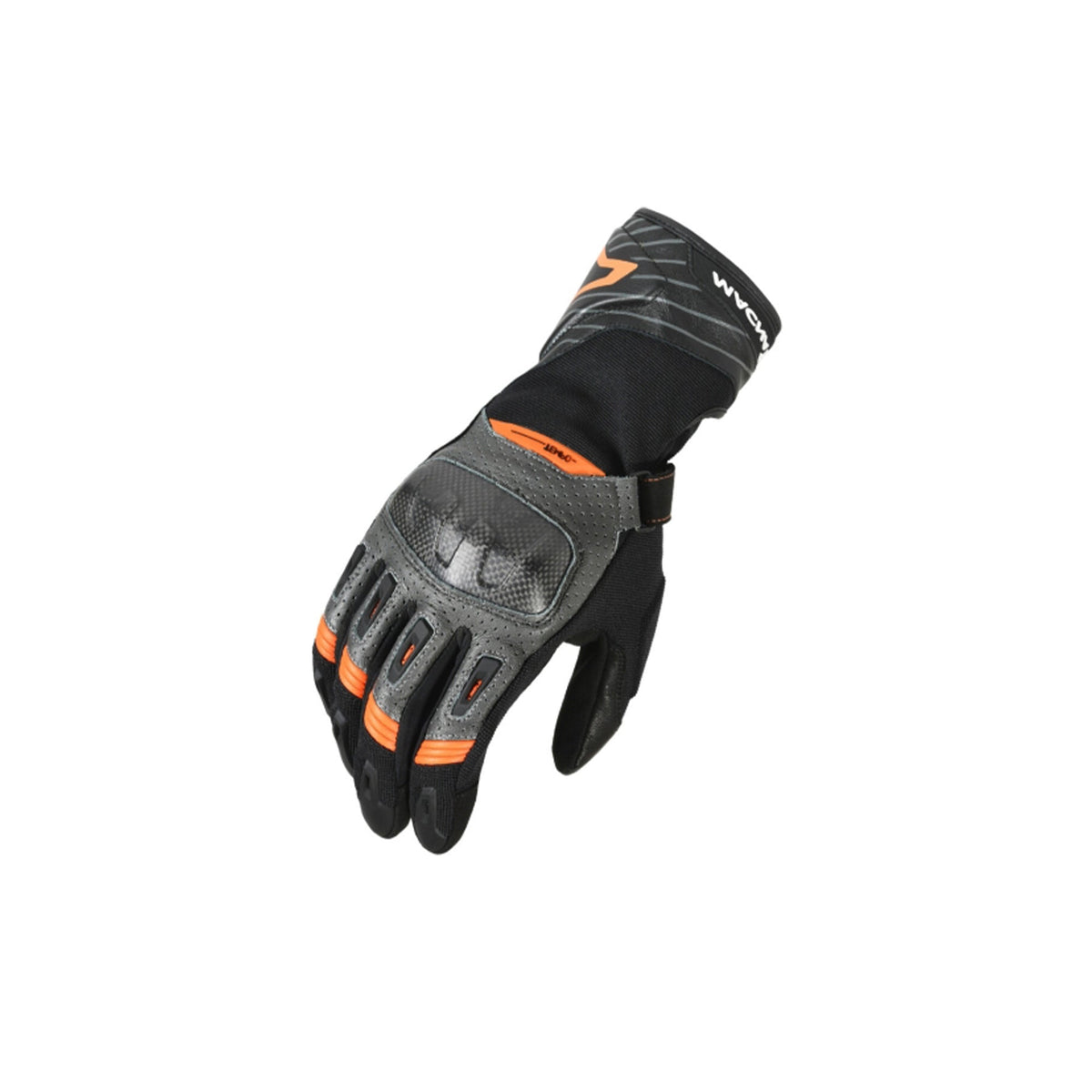  Macna Tempo Perforated Gloves Black/dark grey/orange - SECURTEX MOTOR SL (t/a MaximoMoto)