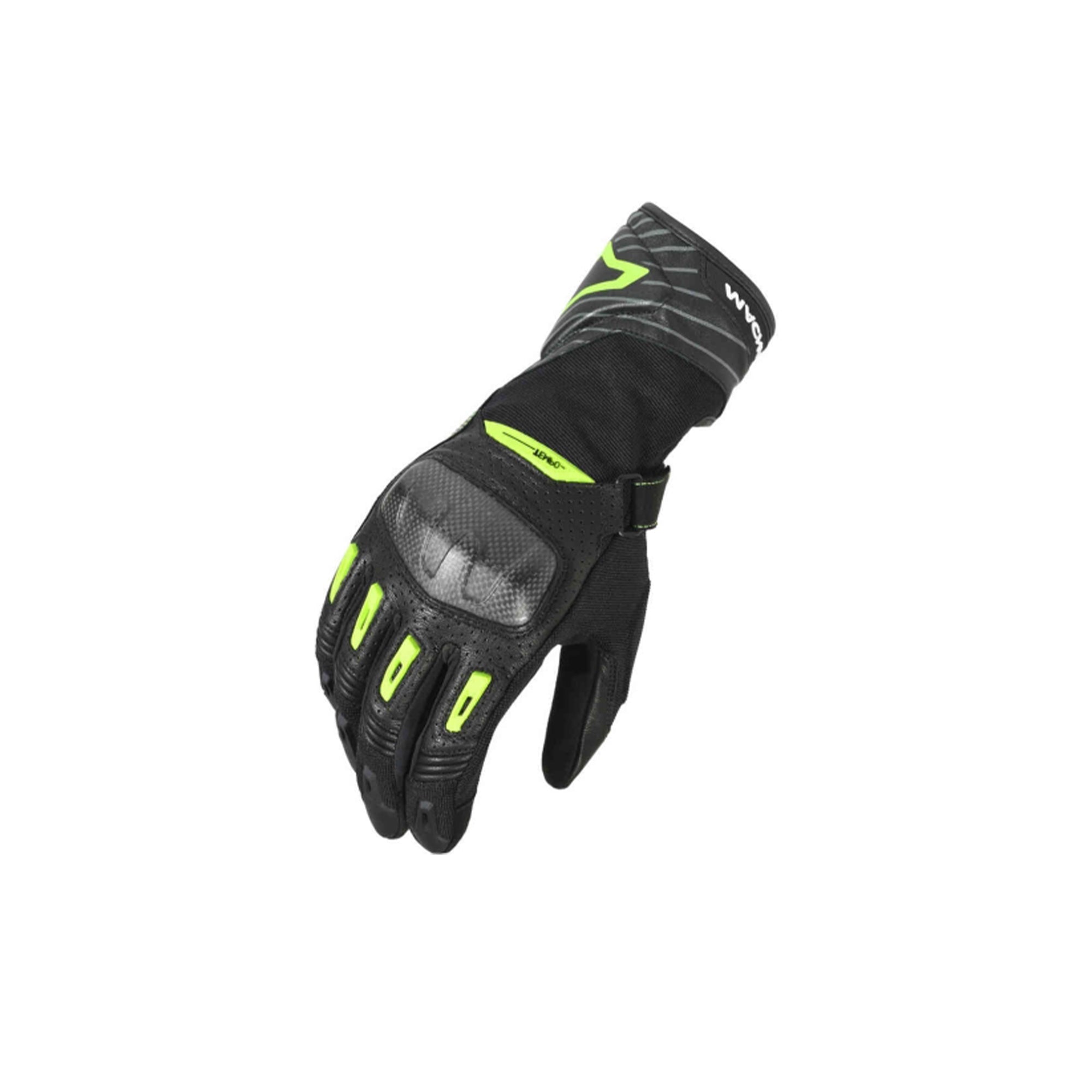 Macna Tempo Perforated Gloves Black/fluo yellow - SECURTEX MOTOR SL (t/a MaximoMoto)