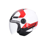 SHIRO HELMET KYOTO KALOS WHITE RED - SECURTEX MOTOR SL (t/a MaximoMoto)