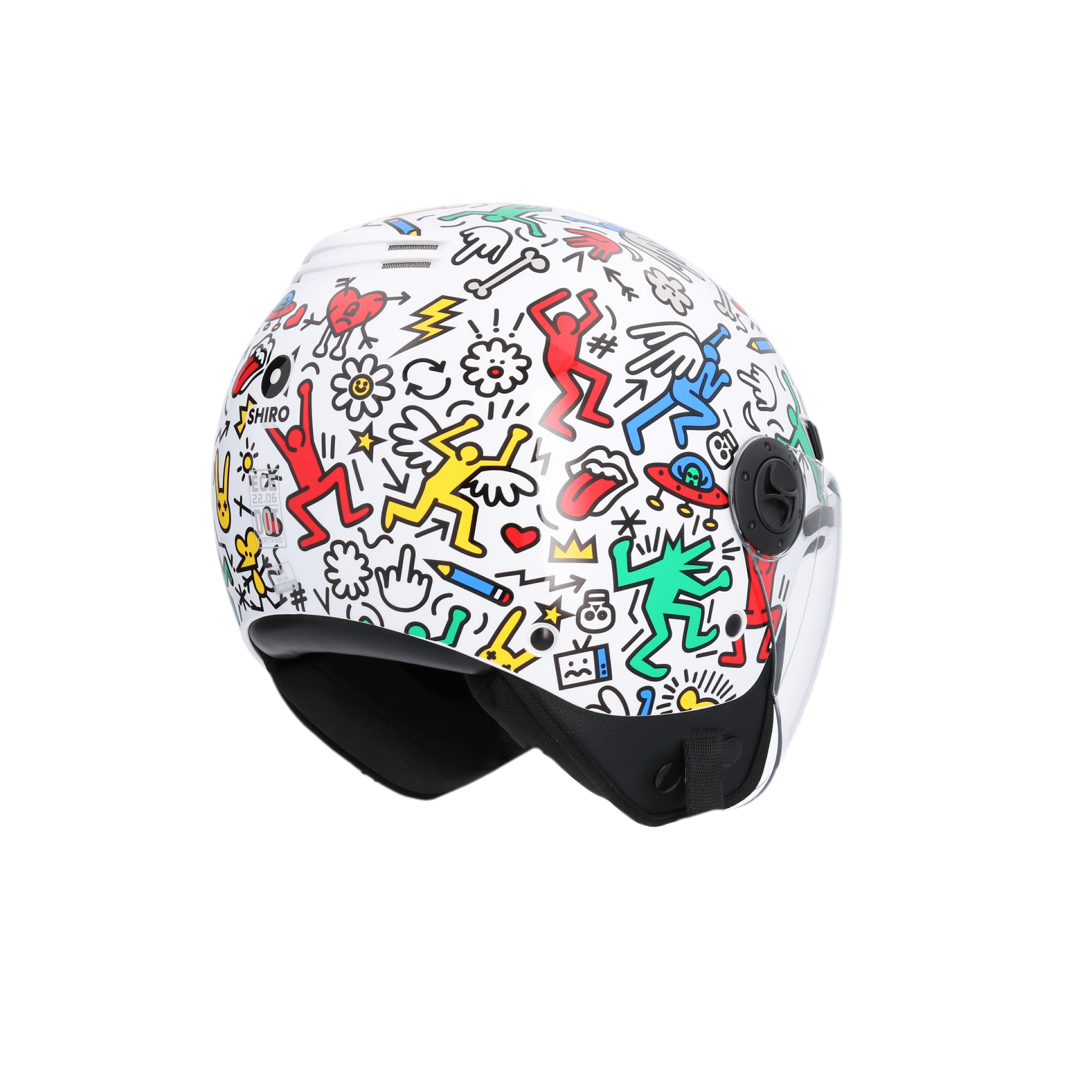  SHIRO HELMET KYOTO DOODLE LIVE MULTICOLOR - SECURTEX MOTOR SL (t/a MaximoMoto)