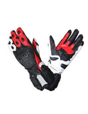  R-TECH - Hawk Leather Glove Black/Red - SECURTEX MOTOR SL (t/a MaximoMoto)