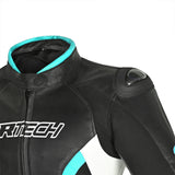  R-TECH - Tom Rider Lady Jacket Black/White/Turquoise - SECURTEX MOTOR SL (t/a MaximoMoto)