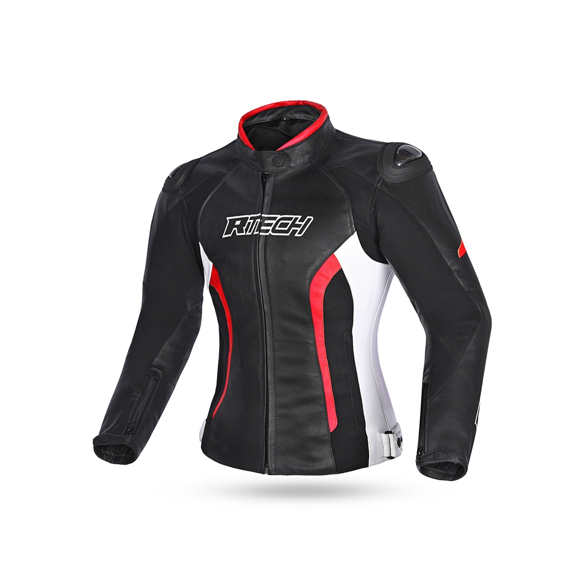  R-TECH - Tom Rider Lady Jacket Black/White/Red - SECURTEX MOTOR SL (t/a MaximoMoto)