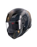  SHIRO HELMET HUNTER SH-890 EDGE BLACK GOLD - SECURTEX MOTOR SL (t/a MaximoMoto)