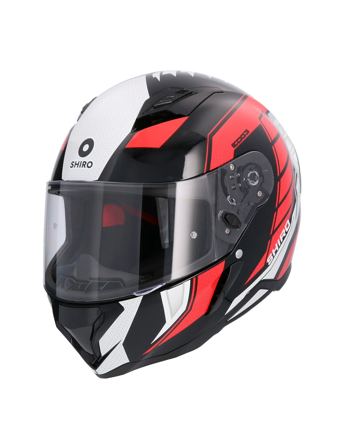  SHIRO HUNTER SH-890 EDGE HELMET BLACK_RED - SECURTEX MOTOR SL (t/a MaximoMoto)