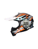  SHIRO DUNE IMPACT HELMET BLACK_FLUORESCENT ORANGE - SECURTEX MOTOR SL (t/a MaximoMoto)