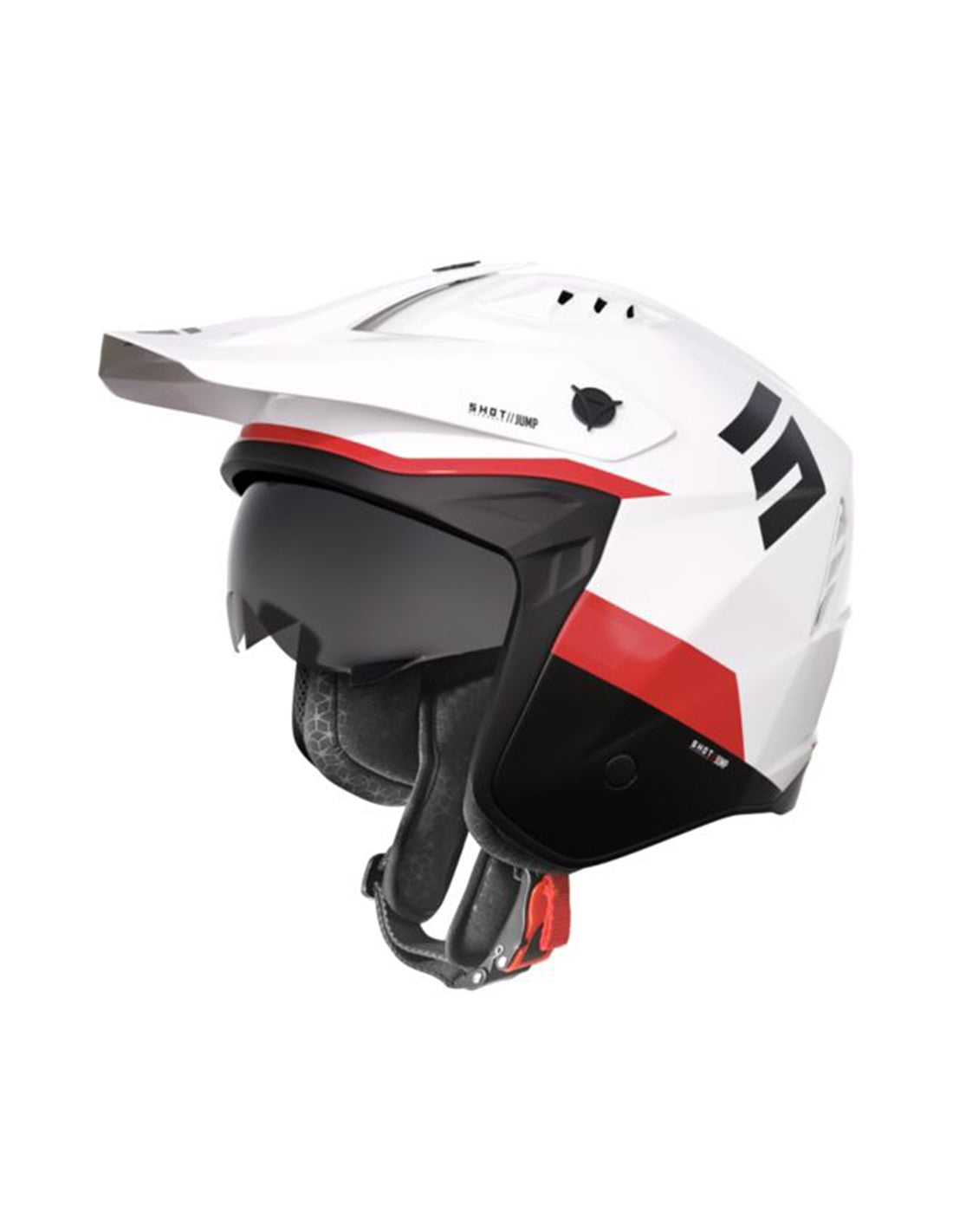  SHOT JUMP TRICKS HELMET WHITE_RED_GLOSSY XS - SECURTEX MOTOR SL (t/a MaximoMoto)