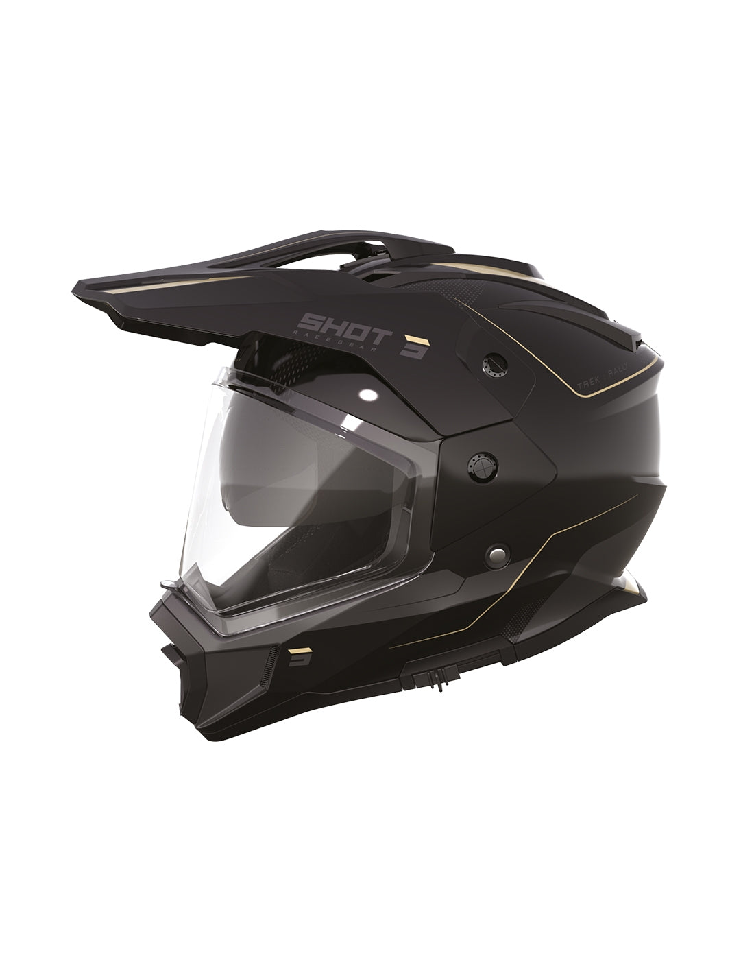 SHOT TREK RALLY HELMET BLACK_SAND_GLOSSY XS - SECURTEX MOTOR SL (t/a MaximoMoto)
