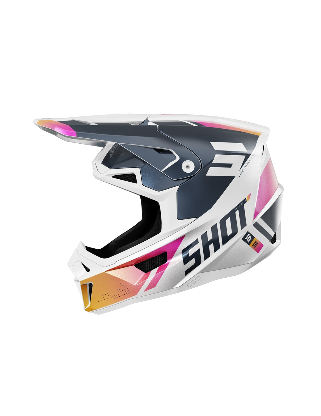  SHOT LITE ULTRA BLUE_ORANGE_PINK_PEARLY XS HELMET - SECURTEX MOTOR SL (t/a MaximoMoto)