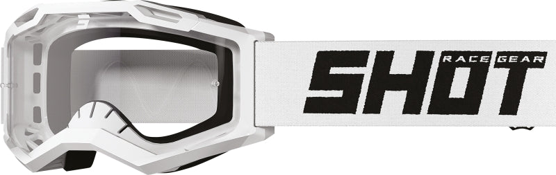  ASSAULT 2.0 SOLID WHITE_GLOSSY GOGGLES - SECURTEX MOTOR SL (t/a MaximoMoto)