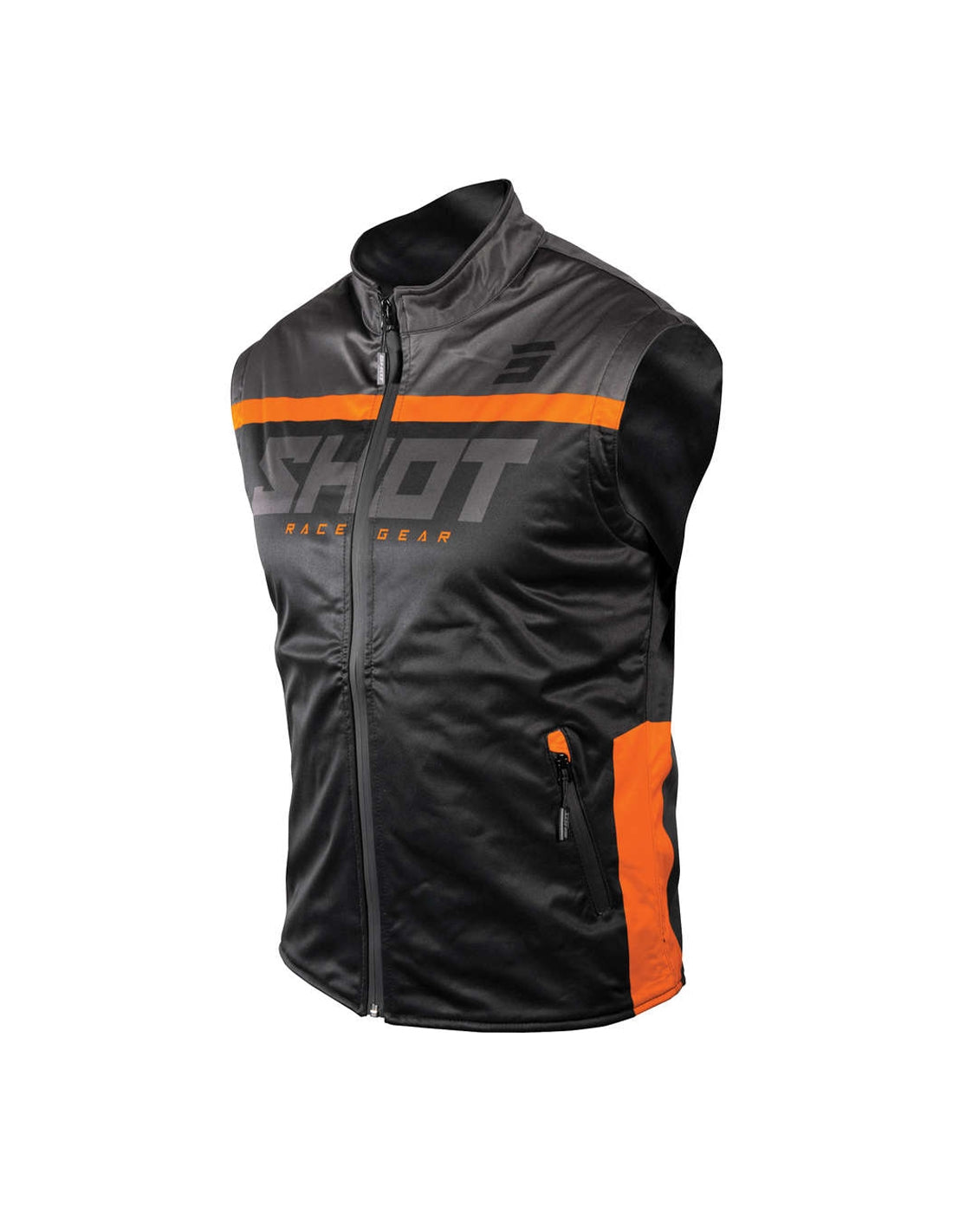  BODYWARMER SHOT LITE BLACK_ORANGE S - SECURTEX MOTOR SL (t/a MaximoMoto)