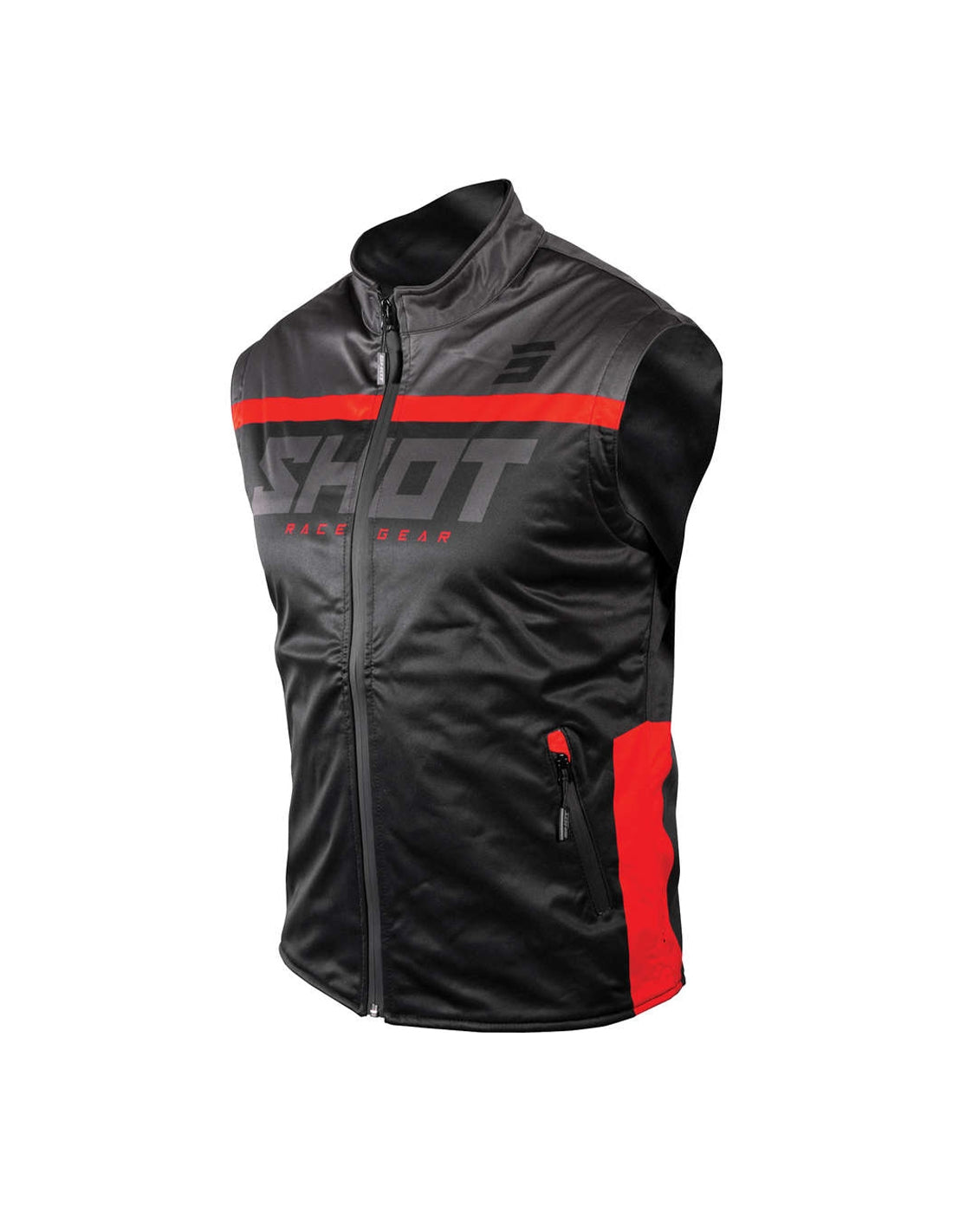  BODYWARMER SHOT LITE BLACK_RED S - SECURTEX MOTOR SL (t/a MaximoMoto)